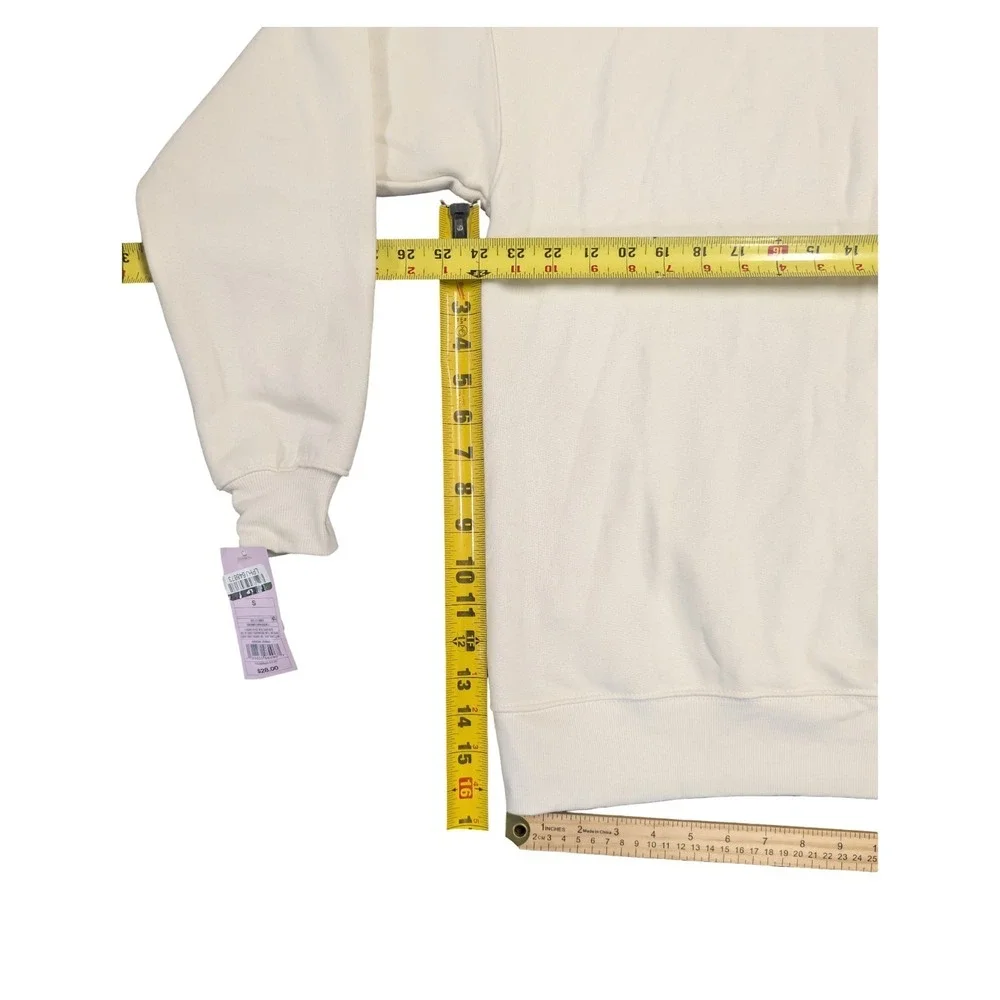 ⭐C6 Wild Fable Womens Cream Pullover Sweatshirt "Surf & Sand" Size S - Picture 3 of 6